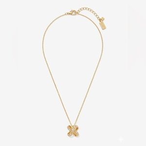 Kate Spade Bow/ Ribbon Pave Necklace